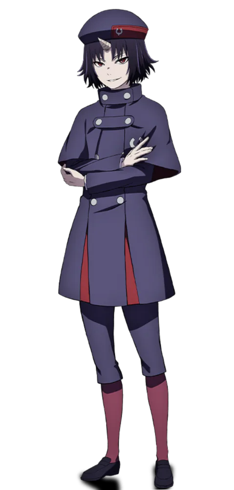 Clevatess disguised as the Solsein student "Cren Bartis" in the anime.
