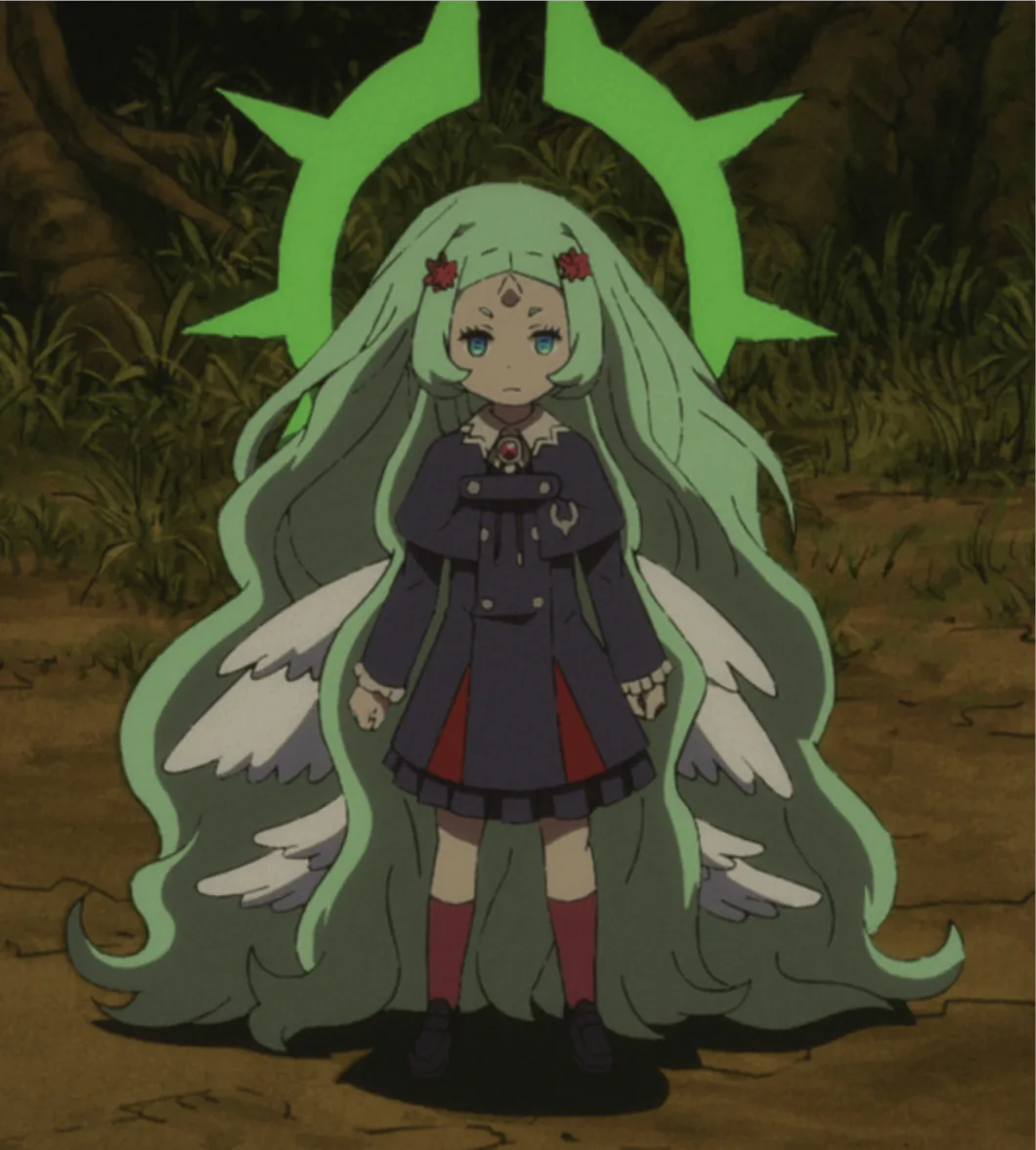 Sarasa possessed by Zavthier in the anime.
